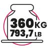 Maximum weight capacity Maximum weight capacity