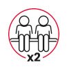 Seating for 2 people